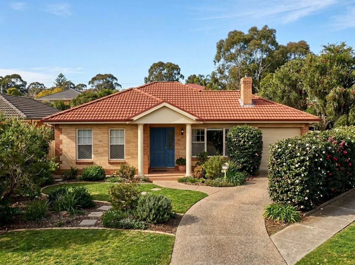 Brick veneer — Anchor Blue