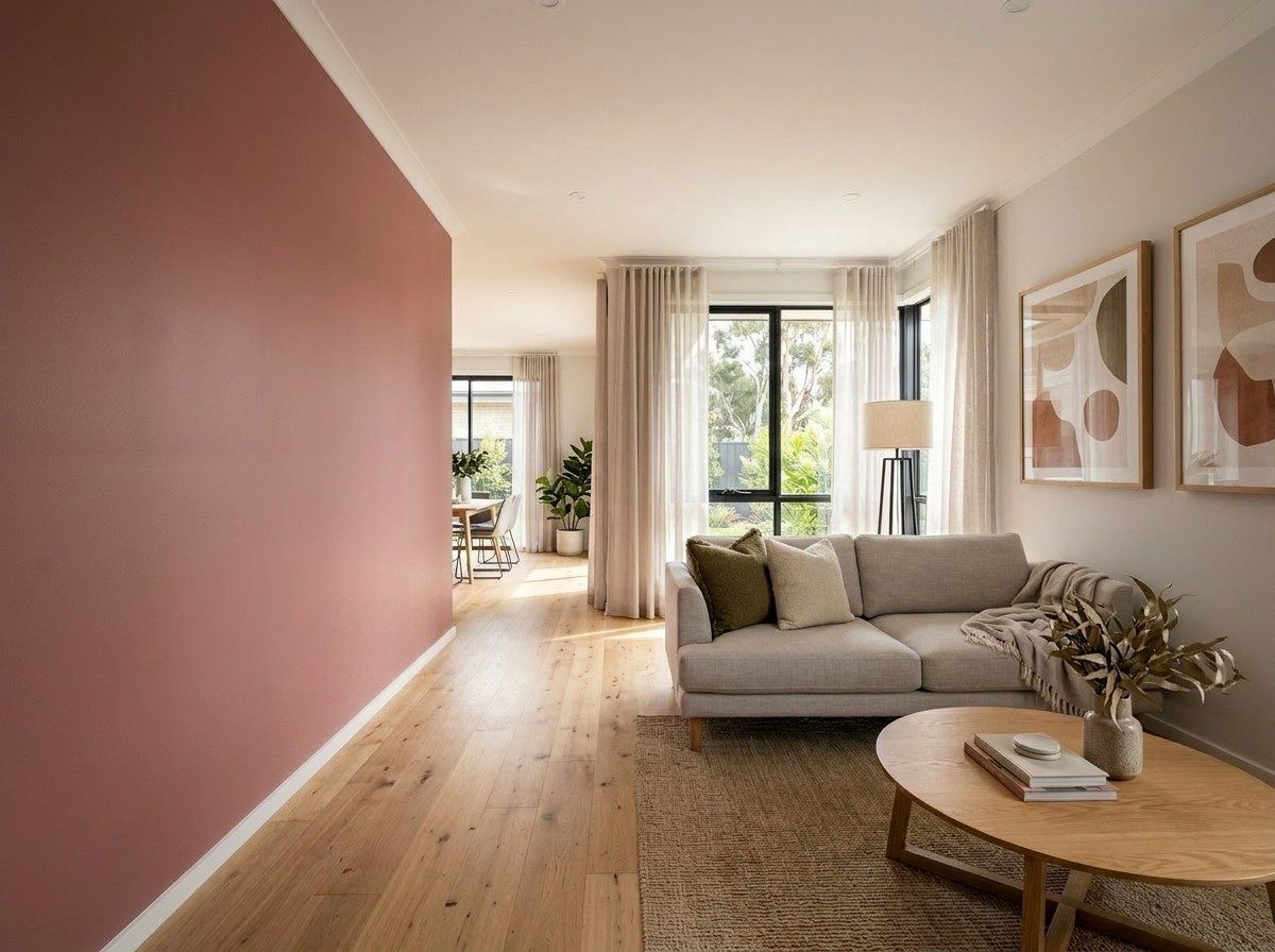 Living room — Antique Rose
